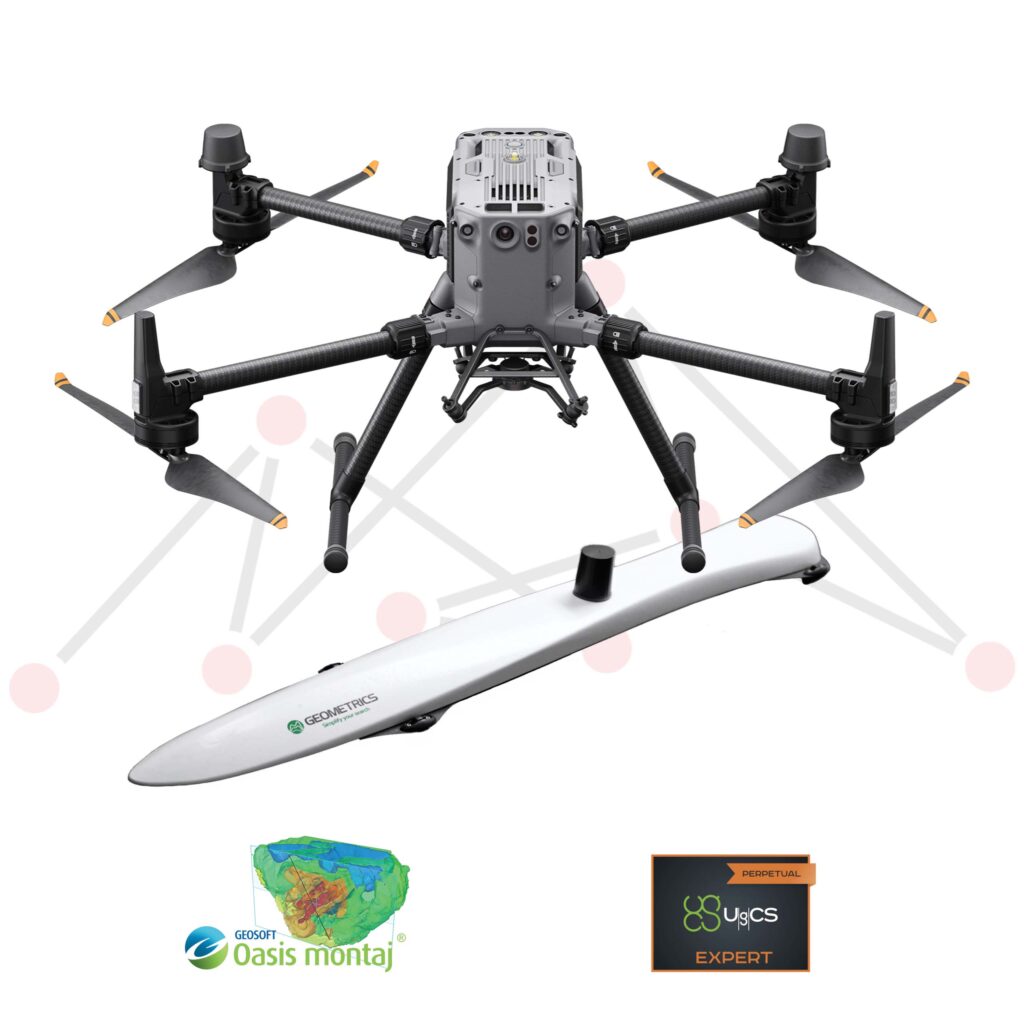 DJI Matrice 350 RTK - Magnetometric Survey Package using MagArrow