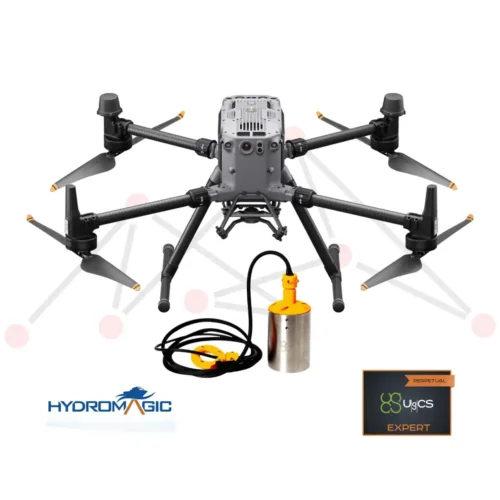 DJI Matrice 350 RTK Bathymetric Survey Package for Shallow Water using Single Frequency Echosounder