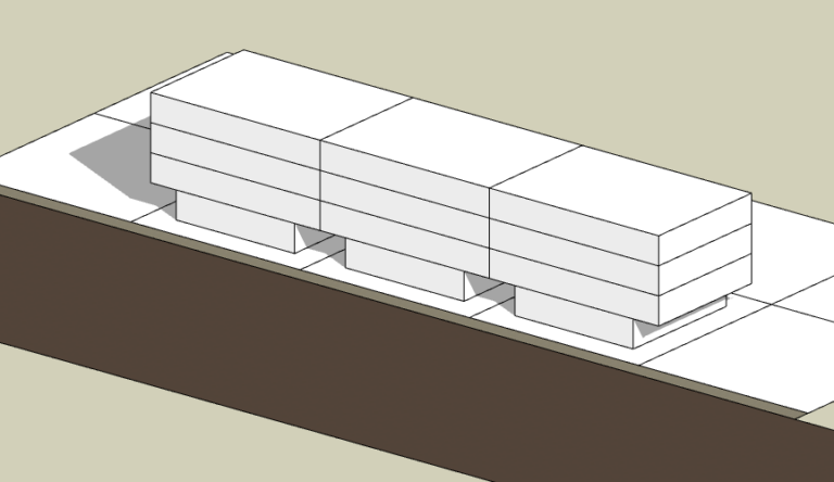 3D building model used for a building permit workflow in an Amana Riyadh project.